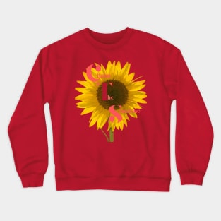 Chase The Sunshine - Quotes printed Crewneck Sweatshirt